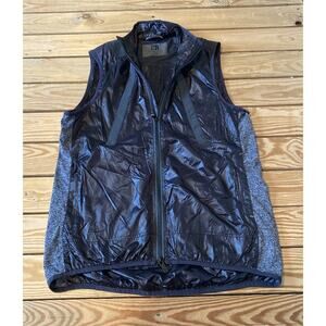 Blanc Noir Full Zip Vest Size Large Men’s Black